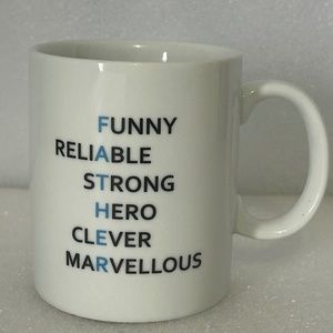 White Mug For Dad Father, 11oz